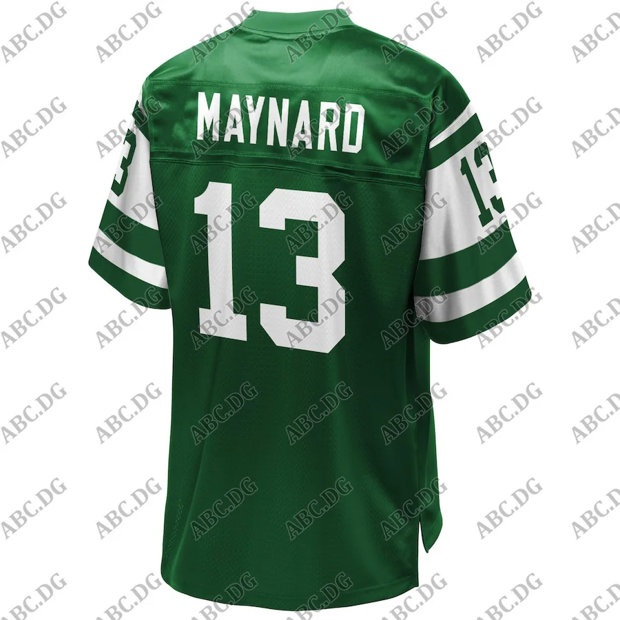 

Men Women Kid Youth New York Don Maynard Pro Line Green Retired Player Jersey