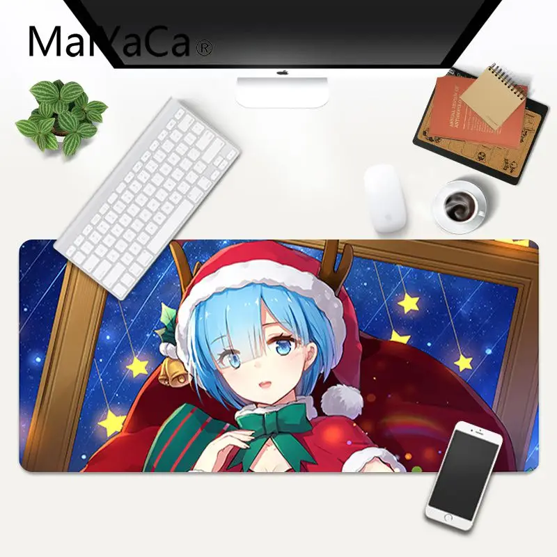 

MaiYaCa Personalized Cool Fashion Re0 Rem Durable Rubber Mouse Mat Pad Gaming Mouse Mat xl xxl 600x300mm for dota2 cs go