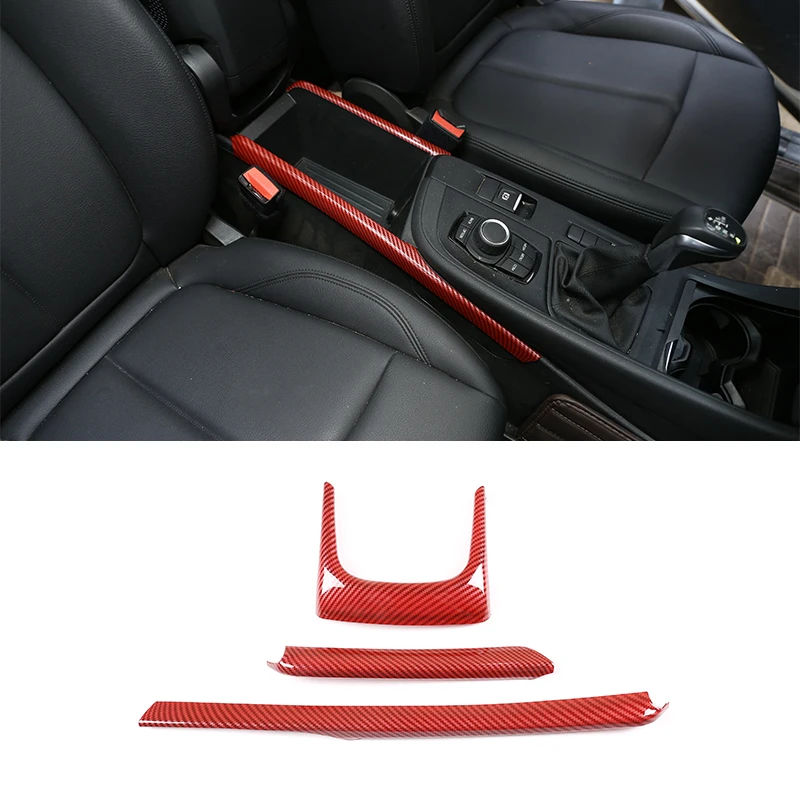 

5Color Car Sticker Armrest Box Decoration Strips ABS For BMW X1 F48 X2 F47 2016-2019 Left Hand Drive Car Styling Inner Accessory