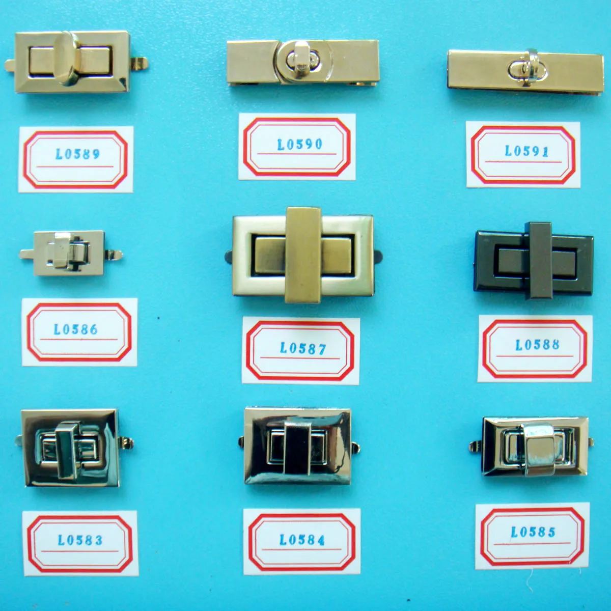 Квадратные закрученные замки застежка женские детали сумки кошелек хорошего