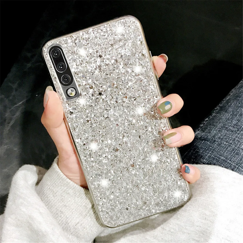 Lovebay чистый цветной Блестящий Шикарный чехол для телефона для huawei P20 Pro Lite P30 Pro mate 20X Honor 20 Lite Nova 4 TPU задняя крышка