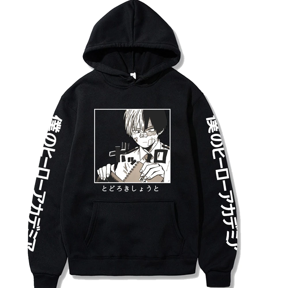 

Harajuku My Hero Academia Unisex Hoodies Japanese Anime Shoto Todoroki Printed Men's Hoodie Streetwear Casual Sweatshirts