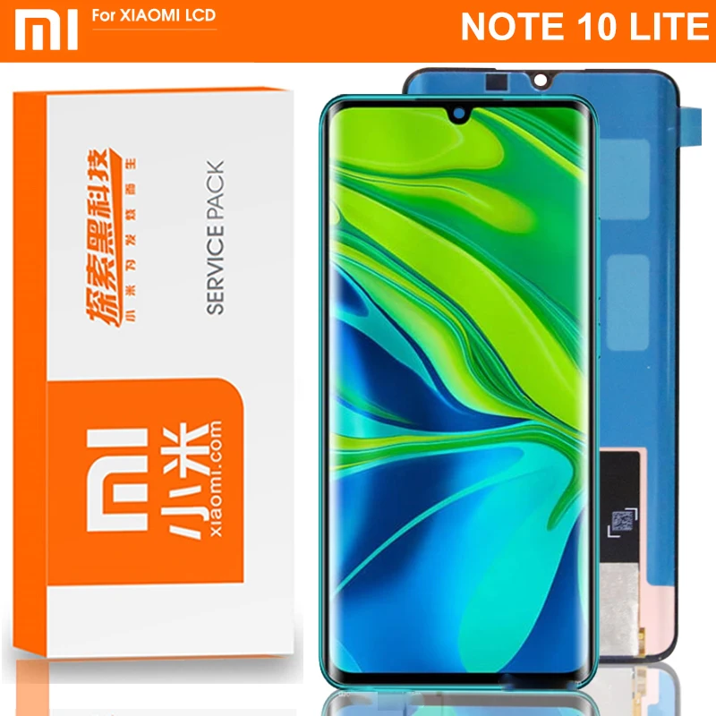 ЖК дисплей 6 47 дюйма для Xiaomi Mi Note 10 Lite сенсорный экран с дигитайзером M2002F4LG M1910F4G
