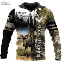 hx moose hunting cool hoodie men women sweatshirts hoody 3d print fashion harajuku casual oversized hooded pullover