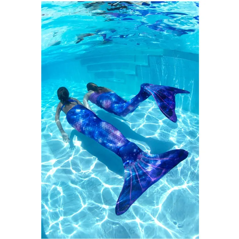 Хвост русалки для девочек купальный костюм детей и взрослых заколка волос с