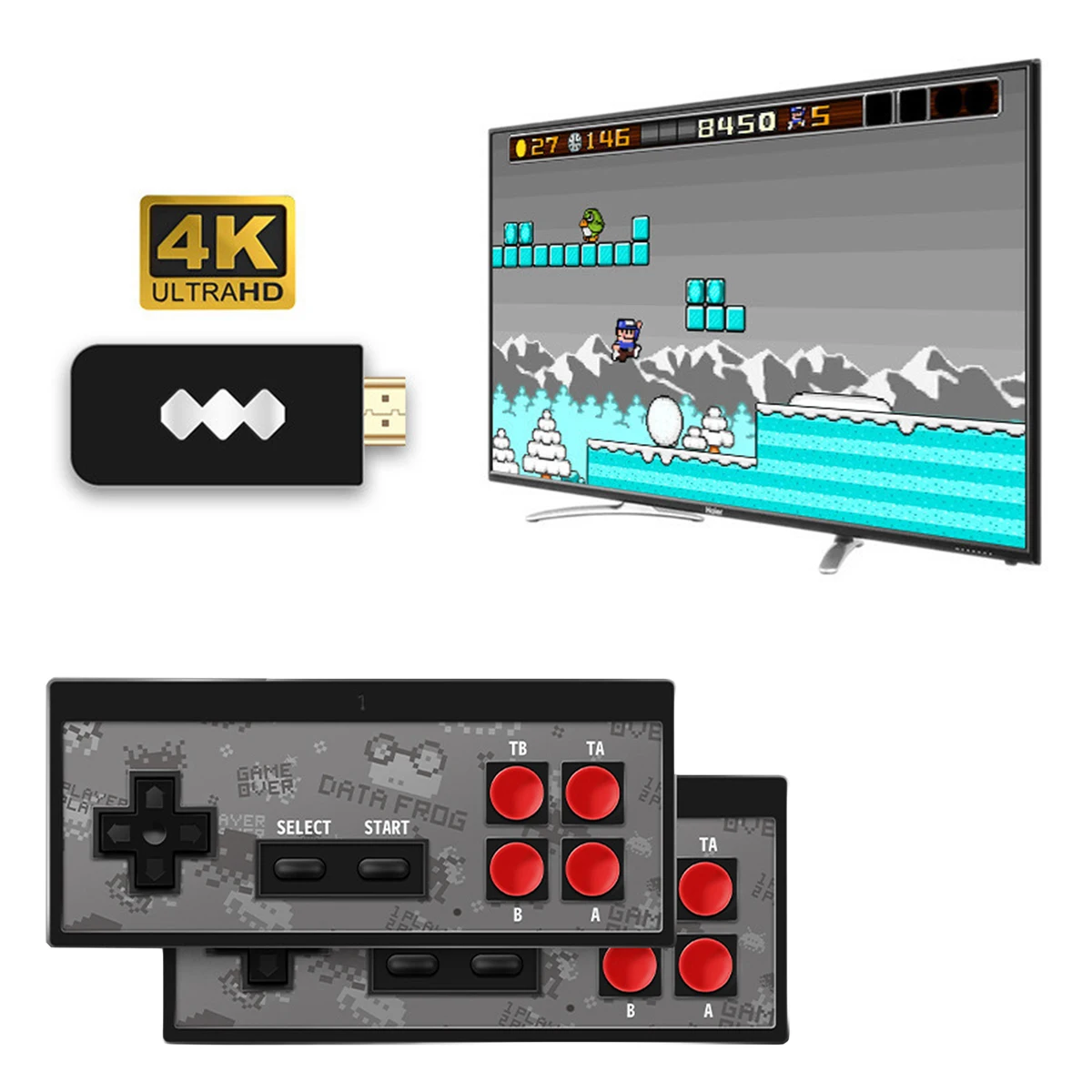 Usb-шнур для Беспроводной ручной ТВ игровая консоль встроенный 600 классические