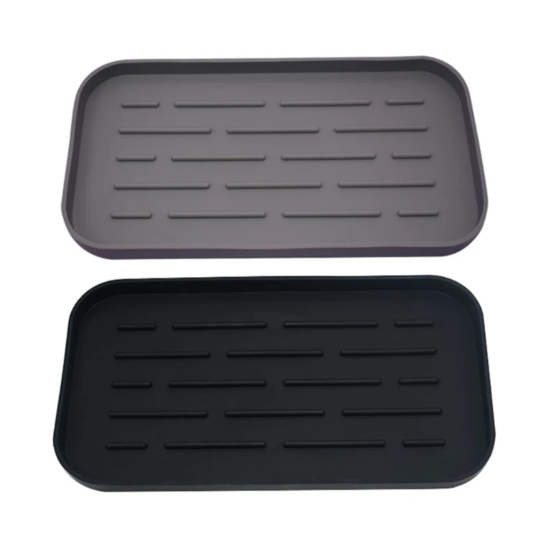 

Silicone Drain Tray for Dishes Water Cup Fruit Vegetable Kitchen Sink Organizer L5YE