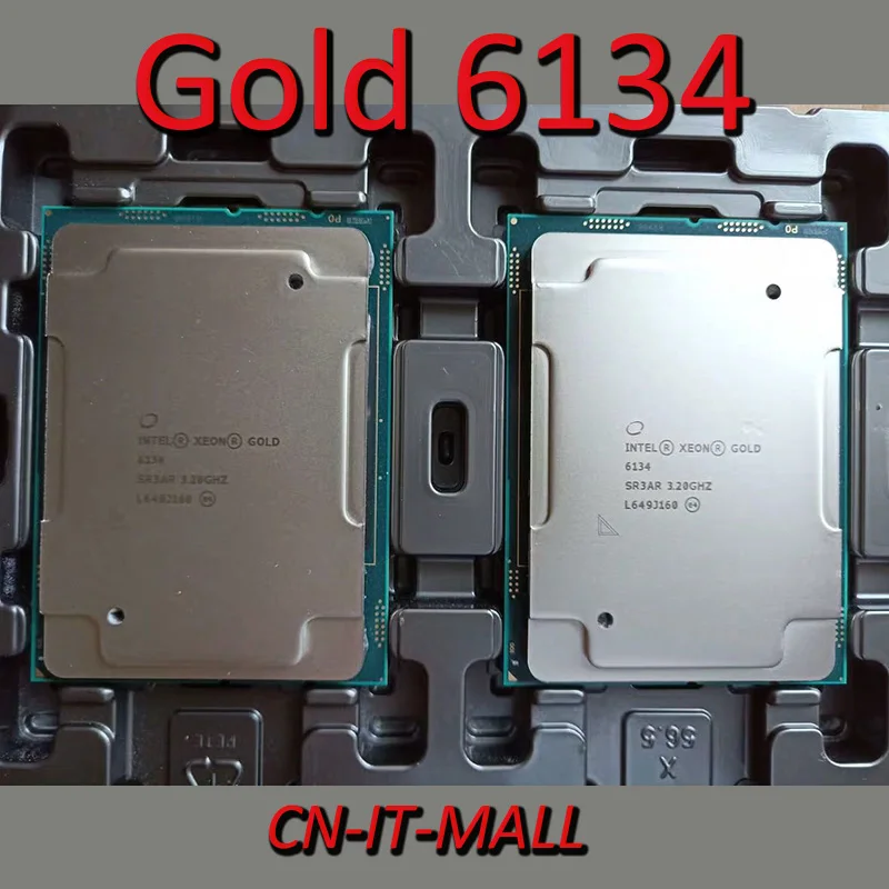 

Pulled Xeon Gold 6134 Server cpu 3.2G 24.75M 8Core 16 Thread LGA3647 Processor