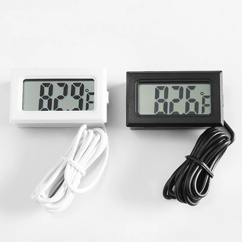 Digital LCD Thermometer Centigrade Temperature Fridge White 1M Cable with Probe | Инструменты