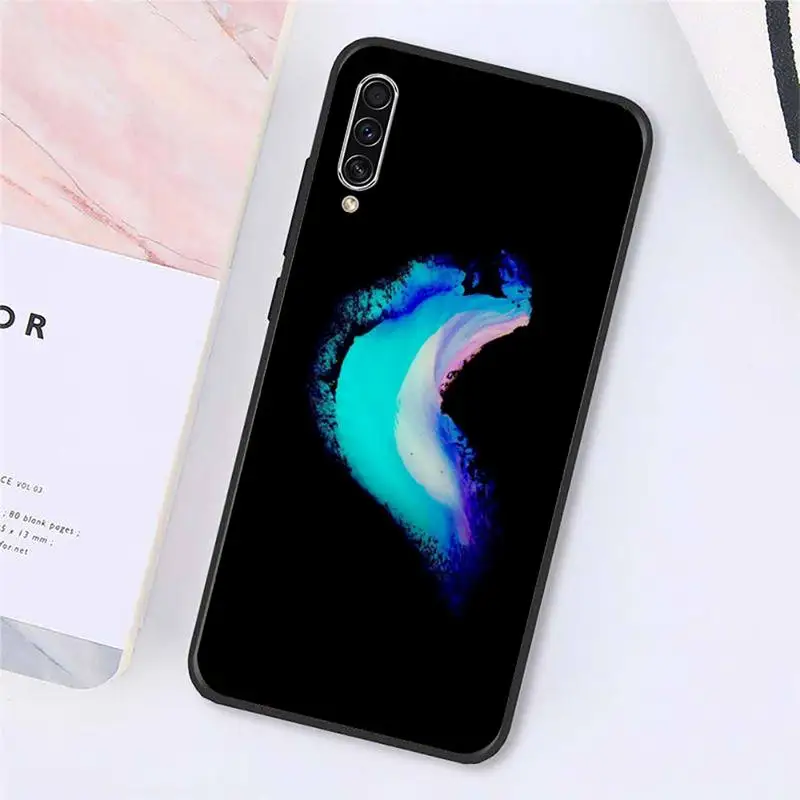 

Fashion black and bule aesthetics Phone Case For Samsung galaxy A S note 10 7 8 9 20 30 31 40 50 51 70 71 21 s ultra plus
