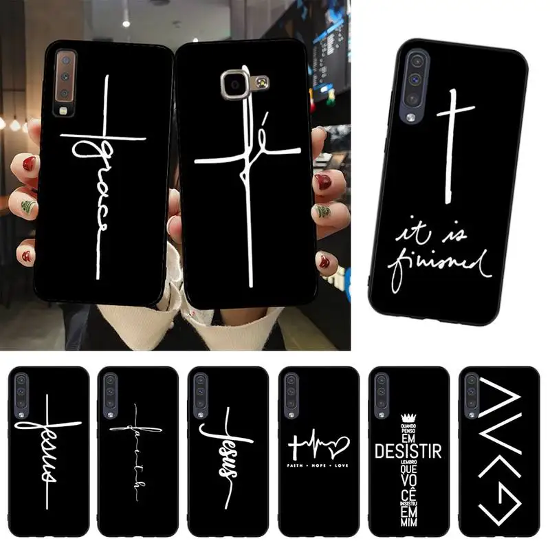

YNDFCNB Faith Christian Religious Jesus Phone Case For Samsung A51 A71 A40 A50 A70 A10 A20 A30 A6 A7 A8 A9