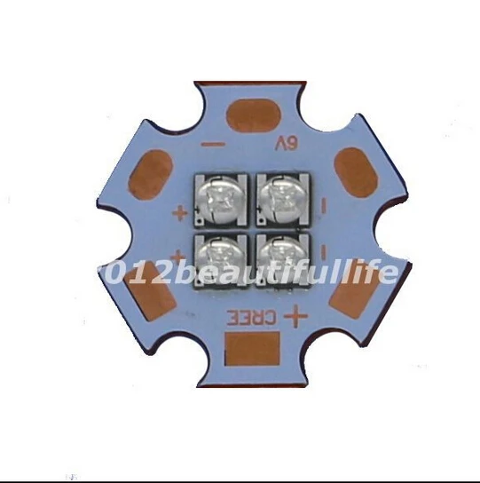 3V 6V 12V оригинальный Cree ХТЕ XT E белого синего цвета и 4 Вт 20 высокой мощности