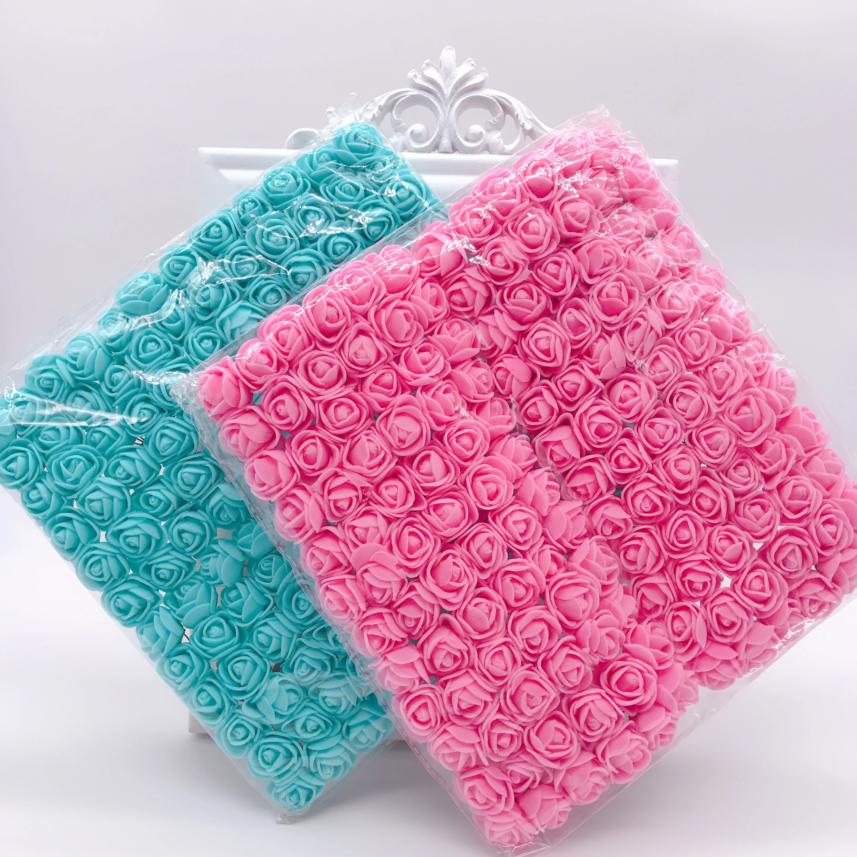 144 шт./2 см искусственные розы из пенопласта | Дом и сад