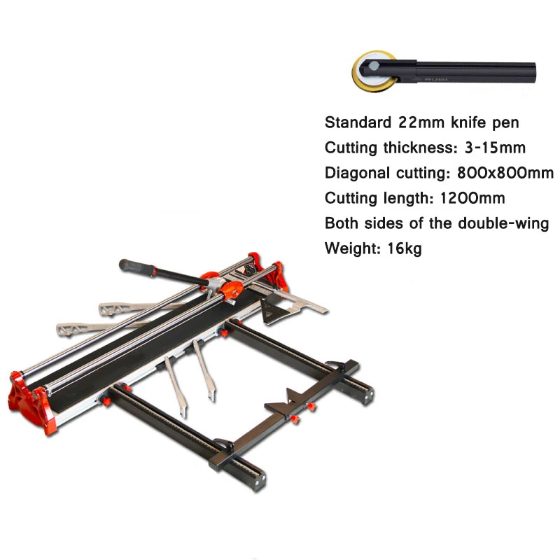 

Manual Push Knife Ceramic Tile Cutter High Precision Push Knife Double-layer Chassis Thickened One-Handed Operation