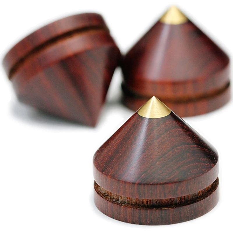 8 комплектов подставка для динамиков шипы опорная палисандр Деревянный медный