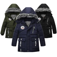 3 color kids jacket autumn and winter keep warm boys jacket hooded leisure thicken cotton boys coat 2 5 years old kids clothes