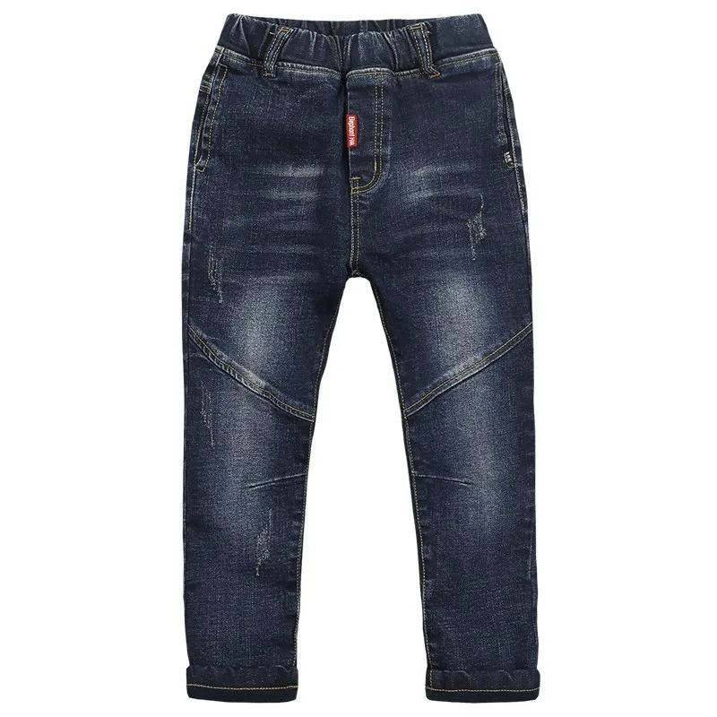 Новые брендовые зимние джинсы для мальчиков утепленные брюки теплые детские