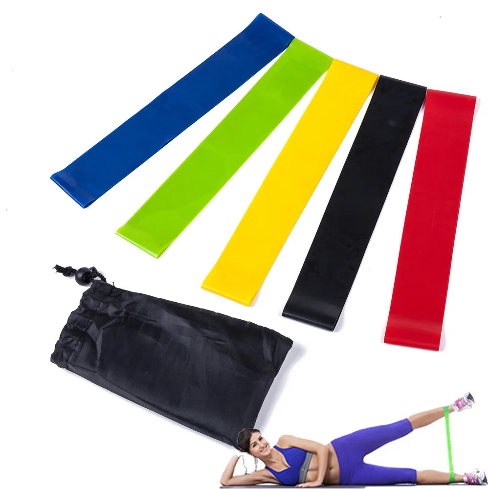 

Эластичные ленты для йоги, 5 шт.