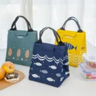 Термоизолированная сумка для ланча с рисунком рыбы, уличная сумка для бенто, для пикника, офиса, обеда, сумки для хранения, сумка-холодильник для обеда
