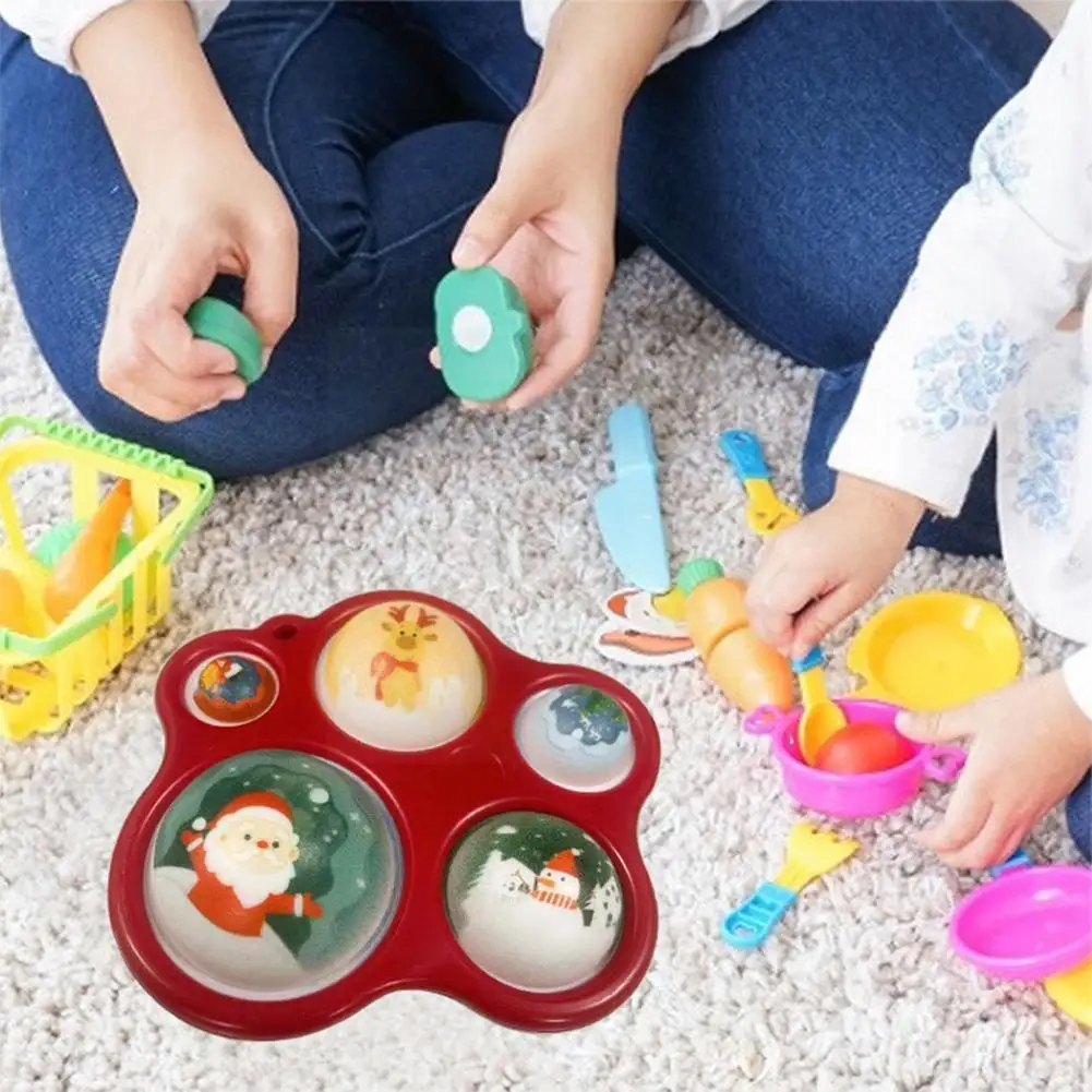 

Christmas Mini Sensory Bubble Children Adult Toy Bag Decompression Release Starry Ball Toy Christmas Pressure B0v5