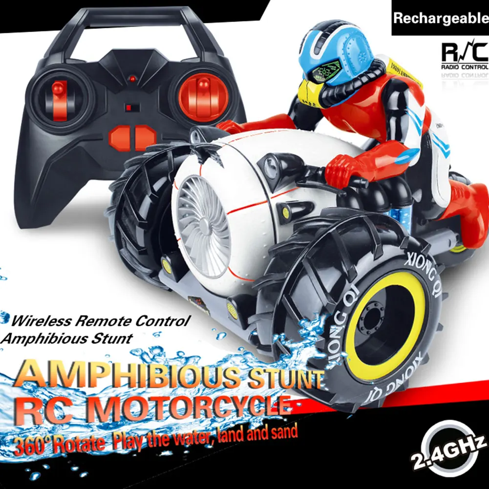 

Flytec 989-333 Amphibious Special Effect Motorbike 2.4G Wireless Remote Control Updated Version