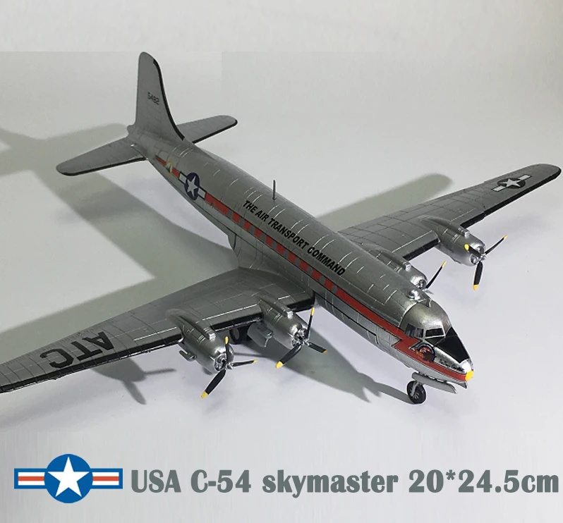Оригинальный 1:144 США C 54 Skymaster стратегического транспортного самолет предметы
