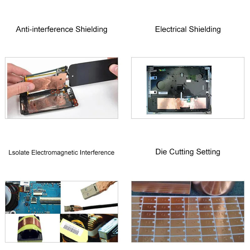 Односторонняя проводящая медная фольга 10 м клейкая лента тепловой экран