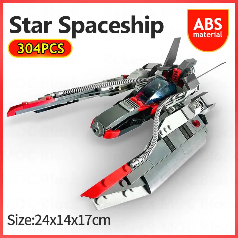 

Star Movie Series Space Ship Interstellar Fighter Building Blocks MOC-48831 Space Battleship Bricks Kids DIY Toys Xmas Gifts