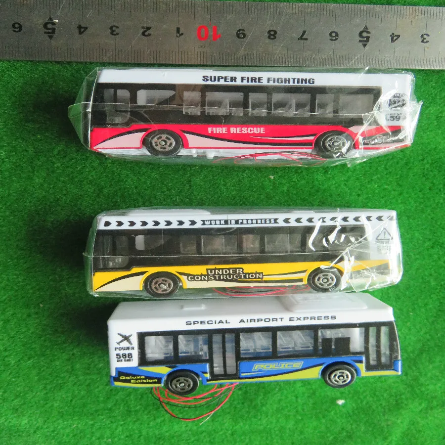 3 шт. Архитектура свечение модель автобуса сплав Frame прохладный стильный