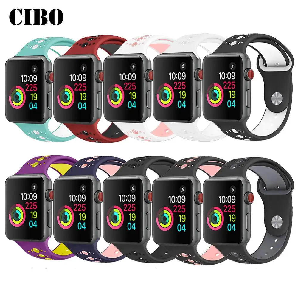 Ремешок для часов силиконовый Apple Watch 5/4/3/2/1 38/40/42/44 мм|Ремешки часов| |