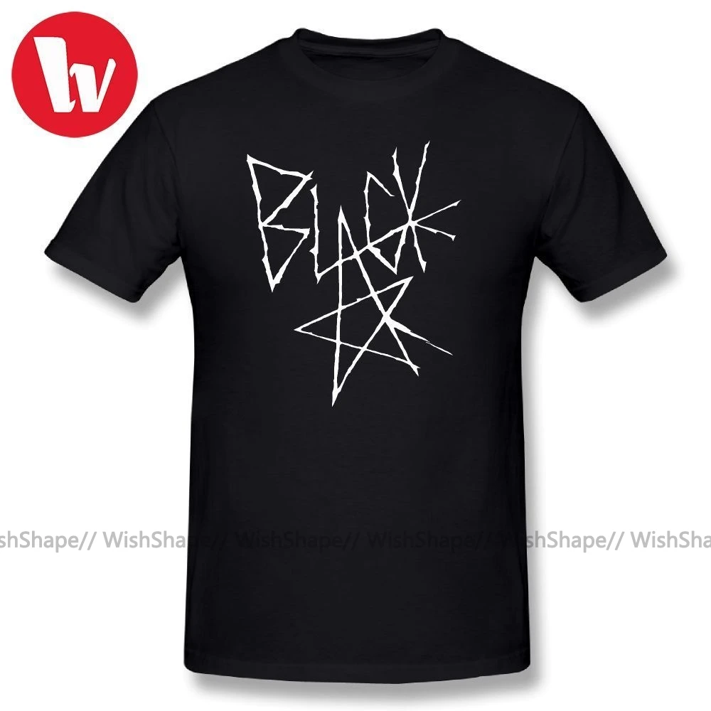 

Black Star T-Shirt Soul eater - Black Star Signature (White) Graphic T Shirt Oversized Cotton T shirts Wholesale Basic Tee Shirt