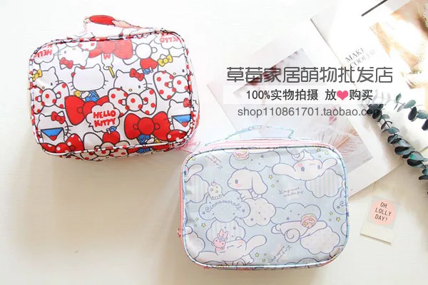 Мультфильм Япония hello kitty My Melody Cinnamoroll pompomparin дорожные косметички для хранения мешочки для мытья девочек макияж сумки