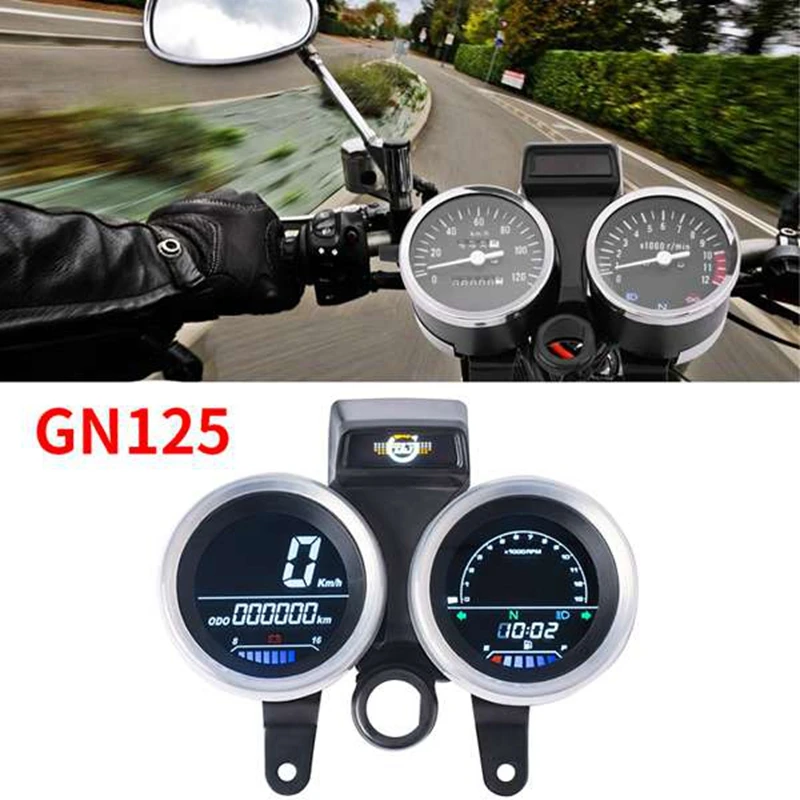 Мотоциклетный инструмент в сборе для Suzuki GN125 GN150 цифровой метр Спидометр Одометр