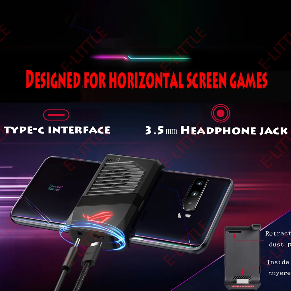 Оригинальный кулер для ASUS ROG 3 phone AeroActive охлаждающий вентилятор радиатор док