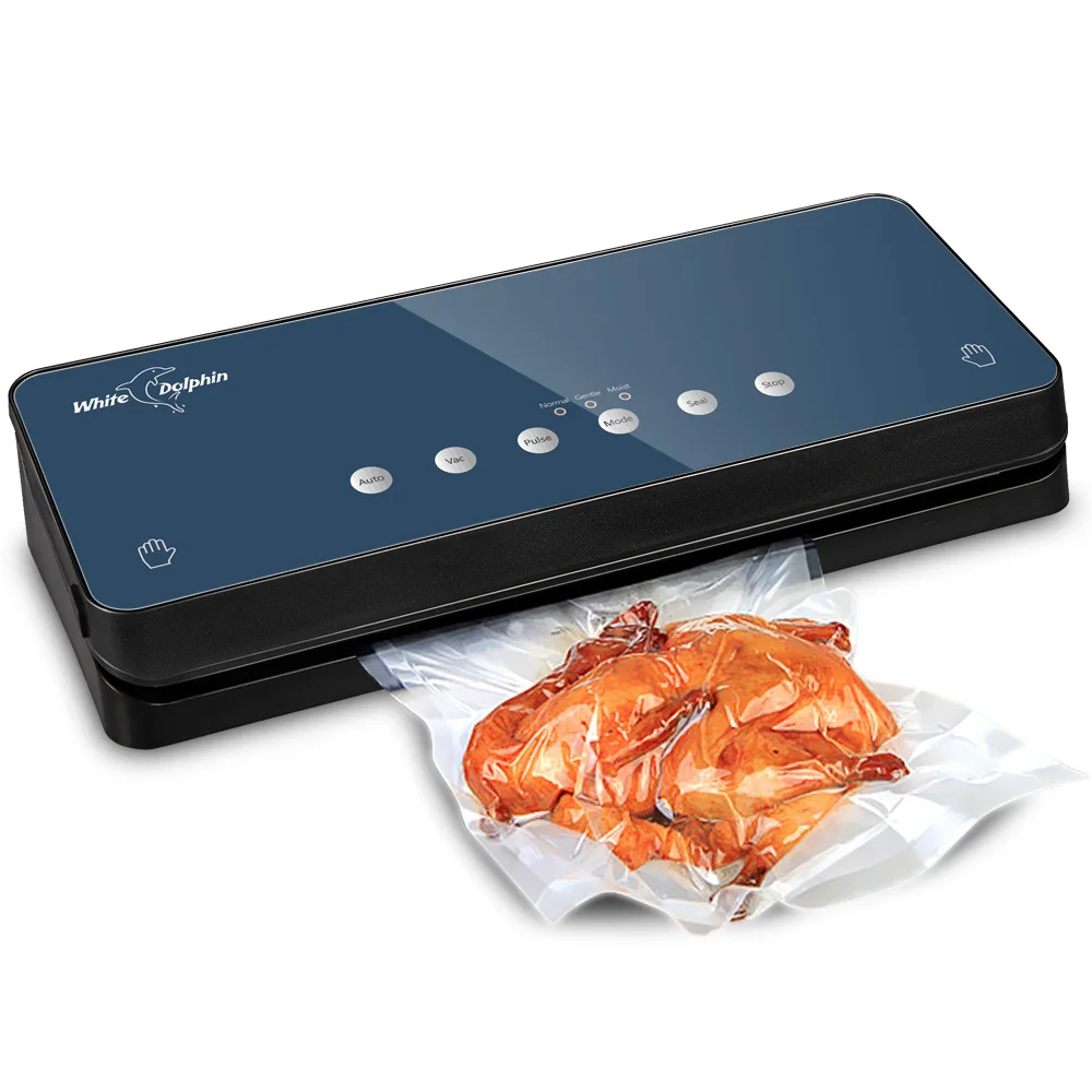 

White Dolphin Best Portable Food Vacuum Sealer with Free Bags 10pcs Sealing Machine Packaging Machine