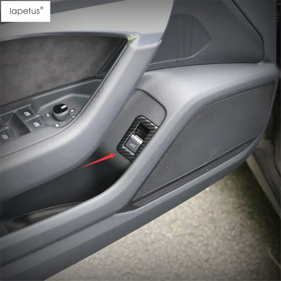 Аксессуары Lapetus подходят для Audi A6 C8 ABS Нижняя отделка багажного отделения дверь кнопка включения питания рамка литьевая крышка комплект Отделка 1 шт