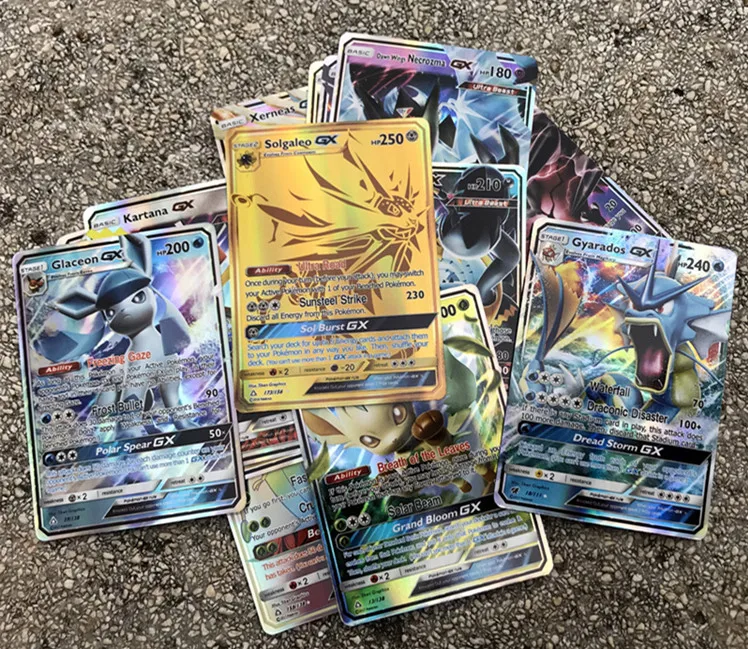 300 Pcs GX 20 60 100pcs MEGA Shining Tomy Pokemon Cards Game Battle Carte 200pcs Anime Trading Cards Album Book Kids Toys Gifts