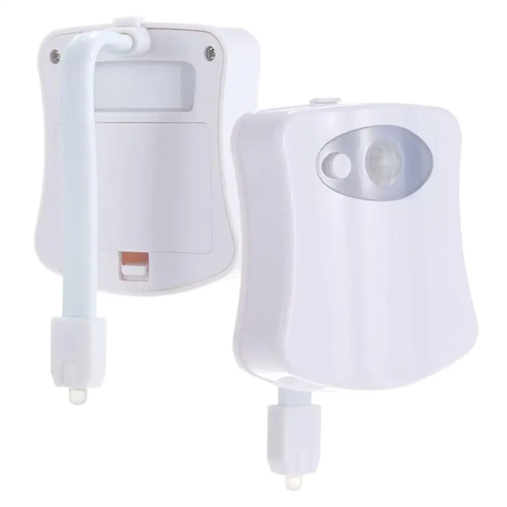 

Hot WC Toilet Light Led Illumination Lamp 8 Colors Waterproof Backlight For Toilet Bowl Smart Sensor Toilet Seat Night Light