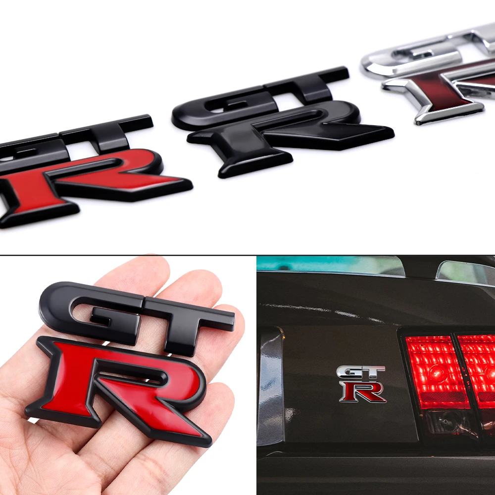 Металлическая Эмблема GTR 1 шт. декоративные наклейки для багажника автомобиля Nissan