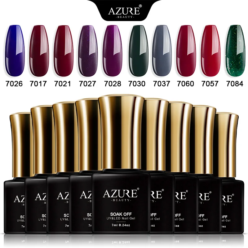 Azure beauty 10 шт./лот набор гелей для ногтей впитывающий базовый топ УФ светодиодный