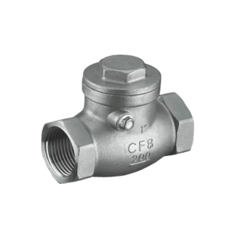 Горизонтальный обратный клапан из нержавеющей стали 1/2 3/4 дюйма 1 дюйм