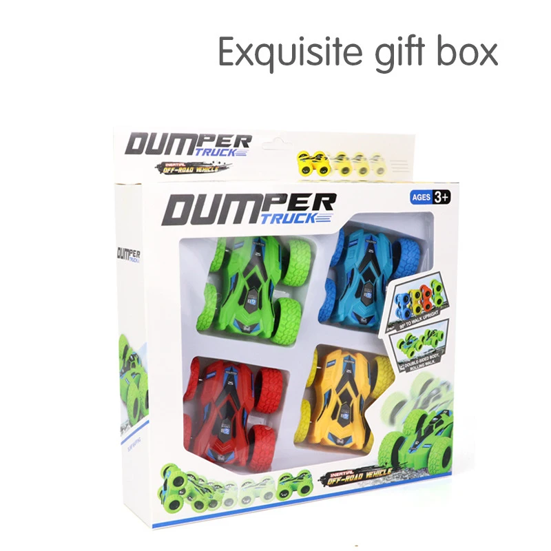 Новый инерционный двухсторонний трюковый автомобиль Детская осенняя игрушка