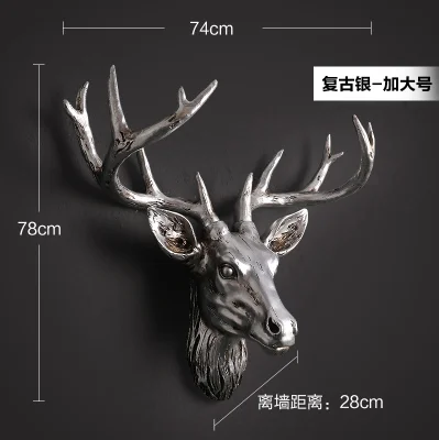 Настенные украшения с изображением головы животного оленя настенный фон