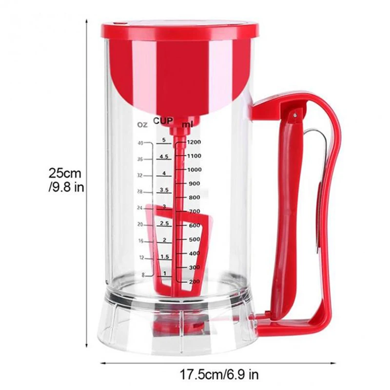 

Electric Batter Beater Cordless Electric Pan Cake Cup Cake Waffles Batter Mixer Dispenser Maker Machine In Stock