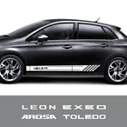 Наклейки на боковые двери автомобиля, аксессуары для Seat Arona Ateca Arosa Ibiza Leon Alhambra Altea Cordoba Exeo Mii Tarraco Toledo
