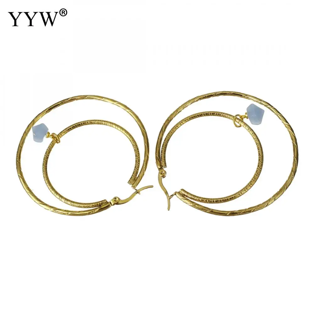 Модные женские рычаг из нержавеющей стали висячие Висячие полые круглые бусины