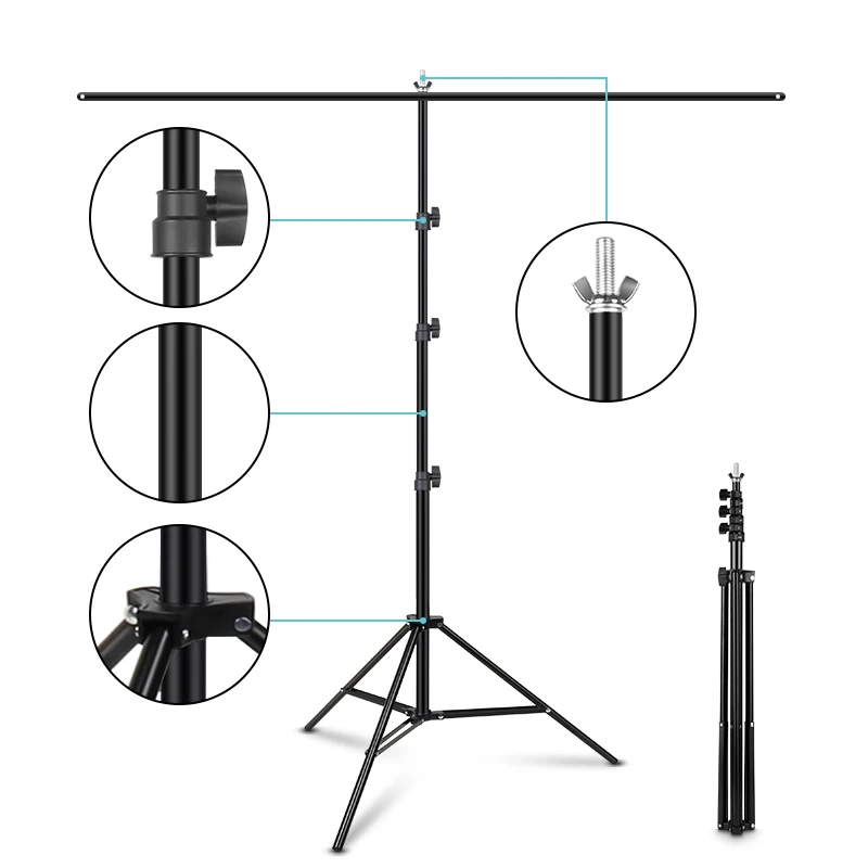 1 522 6m2m t shape backdrop stand with green screen photo background support for birthday portrait photo studio photography free global shipping