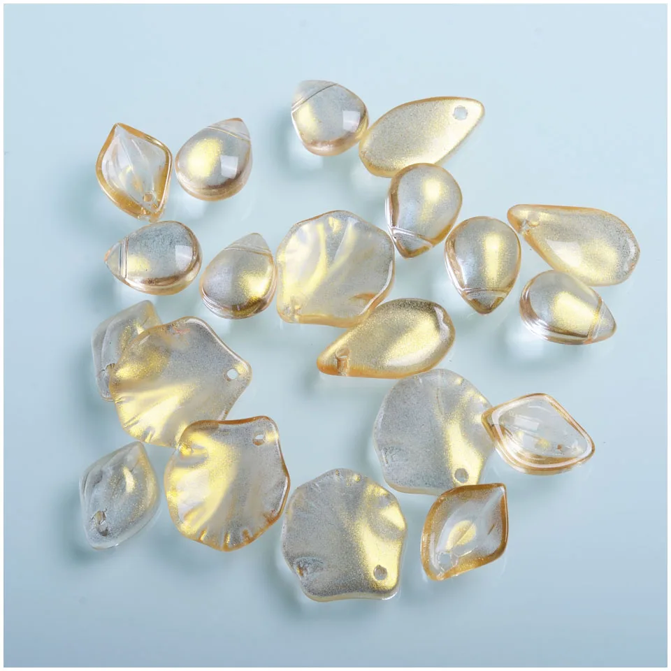 Новые хрустальные бусины в форме листьев для ювелирных изделий модные