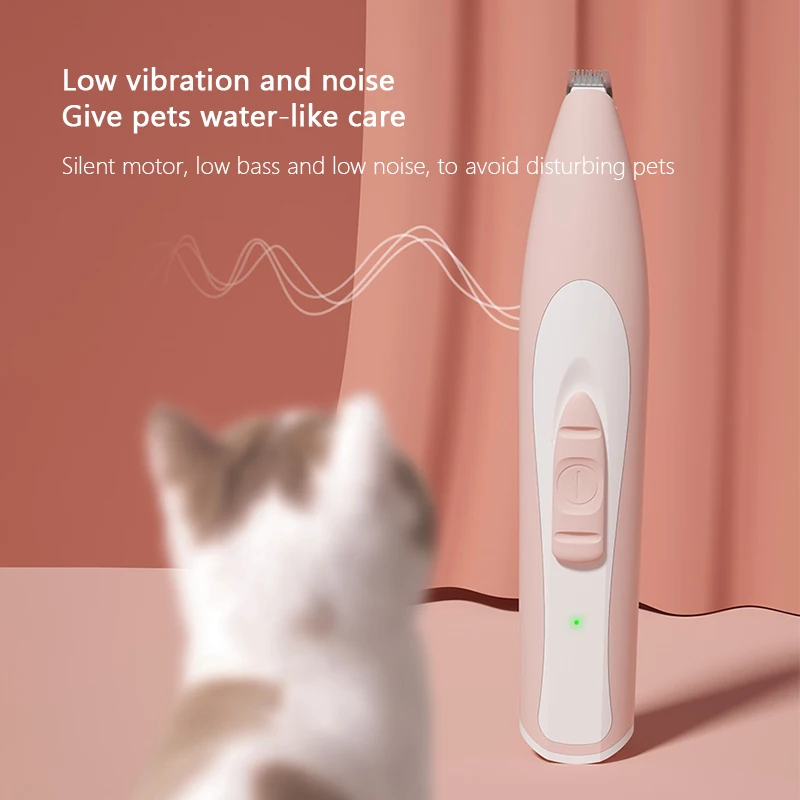 

Dog Clippers Professional Pet Foot Hair Trimmer Dog Growing Clipper USB Rechargeable Butt Ear Eyes Hair Cutter Remover Low-noise