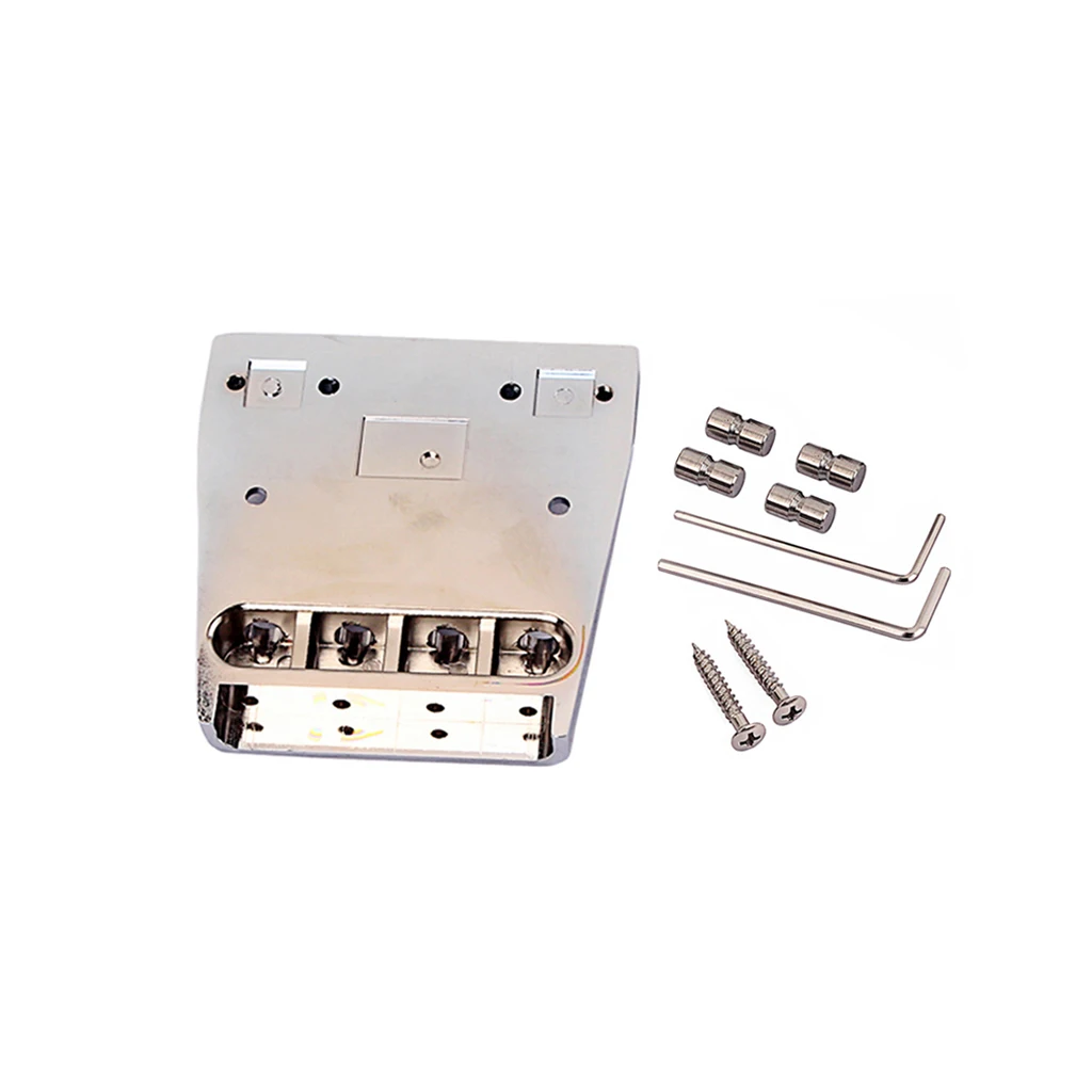 4 Бас седло мост 18 мм расстояние между строками из хромового сплава Регулируемый